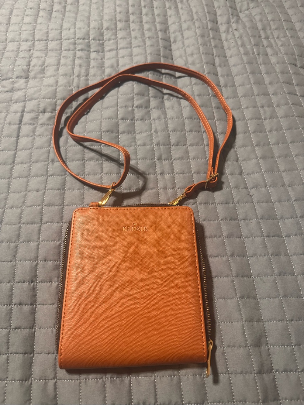 Kedzie Best Little Bag in Saffiano vegan leather Crossbody Wallet Purse